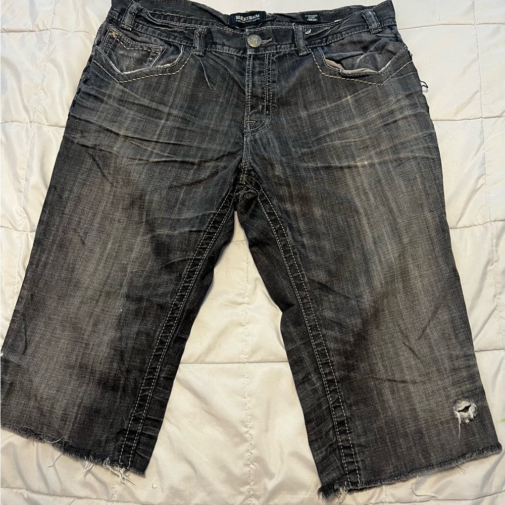 MEK DNM Mens Distressed Shorts